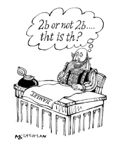 2b or not 2b David Crystal