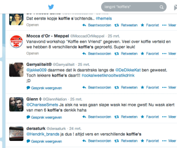 koffie's: a twitter search
